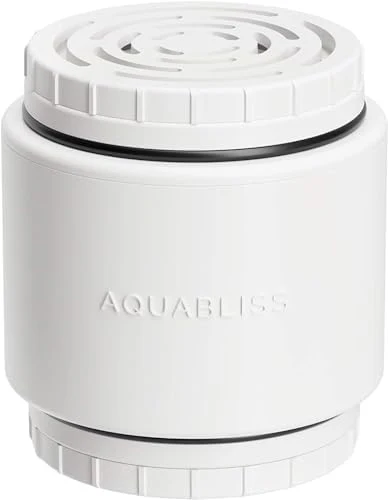 AquaBliss HD Multi Stage Shower Filter Replacement Cartridge for SF400 & SF500-48x Heavy Duty Detox Power. Kiss Itching, Breakage & Dullness Goodbye. Reduce Rust, Chlorine, Toxins. 3-Pack (SFC500)