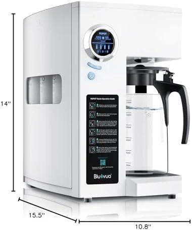 Bluevua RO100ROPOT-UV Reverse Osmosis System Countertop Water Filter - 6 Stage Purification with UV and Remineralization, Counter RO Filtration, Portable Water Purifier - Image 7