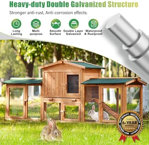 Hardware Cloth 1/2 inch 16in x 50ft 19 Gauge, Hot-dip Galvanized After Welding Chicken Wire Mesh Roll Garden Plant Welded Metal Wire Fencing Roll, Rabbit Cages Snake Fence - Image 4