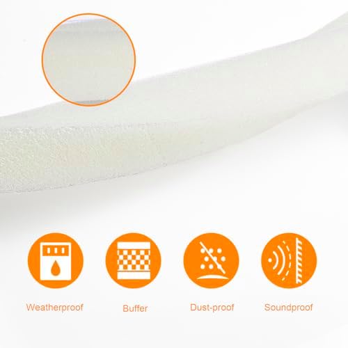Air Conditioner Foam-2 Rolls, 1 Inch Wide X 1 Inch Thick Total 13 Feet Long, Open Cell Foam Insulation Weather Seal (6.5ft x 2 Rolls) - Image 6