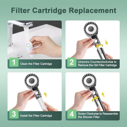 Shower Filter for Handheld Shower Head, 2 Pack 18 Stage Replacement Filters for Hard Water Remove Chlorine and Harmful Substances - Image 6