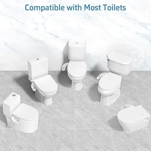 Ultra-Slim Bidet Dual Mode Bidet Attachment for Toilet, Bidet Toilet Seat Attachment with Pressure Controls(Feminine/Posterior Wash),Easy to install Design Non-Electric Bidet - Image 7
