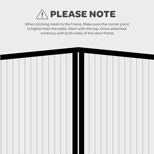 Hands-Free Magnetic Screen Door, Heavy Duty, Self Sealing Screen Door Mesh Protector, Pet and Kid-Friendly, Stay-Open Buckle, Keeps Bugs Out While Letting Nature in, Fits Door Size (36" x 96") - Image 9