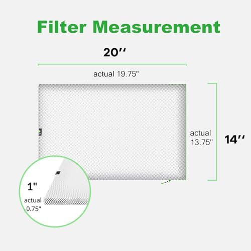 14x20x1 Air filter, Washable and Reusable Air Filter 14x20x1 for AC HVAC Furnace, MERV 8 Air Filters Machine Washable & Dryer Friendly, AC Furnace Air Filter - Image 6