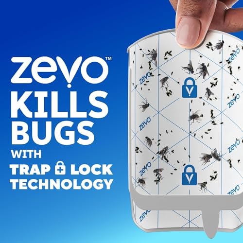 Zevo 4 Flying Insect Traps & 4 Cartridges - Plug In Fly Trap & Indoor Bug Catcher for Gnats, House & Fruit Flies - Mess-Free - Use in Any Room - Uses Blue & UV Light (4 Plug In Devices & 4 Cartridges) - Image 6