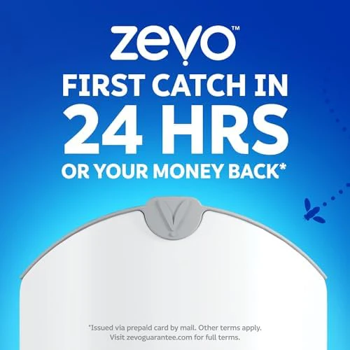 Zevo 4 Flying Insect Traps & 4 Cartridges - Plug In Fly Trap & Indoor Bug Catcher for Gnats, House & Fruit Flies - Mess-Free - Use in Any Room - Uses Blue & UV Light (4 Plug In Devices & 4 Cartridges) - Image 7