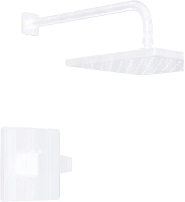 Delta Faucet Modern Raincan Square Single-Function Shower Valve Trim Kit Black, Shower Faucet Set, Rainfall Shower Head Black, Delta Shower Trim Kit, Matte Black T14268-BL-PP (Valve Not Included)