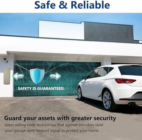 Universal Garage Door Opener Keypad for Liftmaster Chamberlain Craftsman Wayne Dalton Openers Produced since 1993, Wireless Keypad Keyless Entry, Replaces 877/878MAX 377/977/877/66LM,Safe Security+2.0 - Image 6