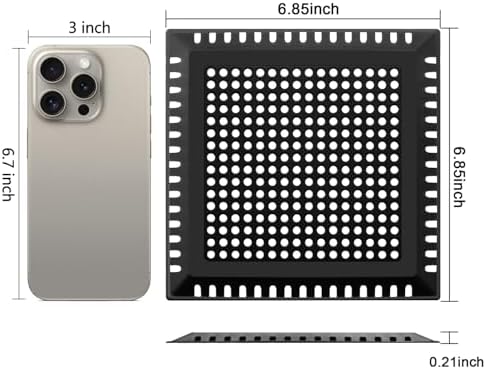 Drain Hair Catcher/Drain Strainer/Square Shower Drain Cover for Bathroom Floor Drain, Stainless Steel and Silicone Hair Stopper (Patented Product) - Image 3