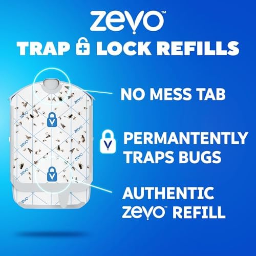 Zevo Flying Insect Trap Refill - for The Zevo MAX & Standard Indoor Fly Trap - Catch Gnats, House & Fruit Flies - Easy to Use - Mess-Free Disposal (10 Refill Cartridges) - Image 6