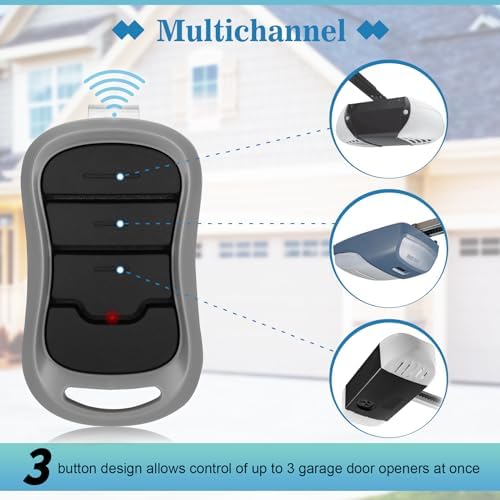 for Genie Garage Door Opener Remote, Compatible with Genie IntelliCode/Overhead CodeDodger Garage Door Openers, G3T-R O3T-A O3T-BX 315/390MHZ, (3 Pack) 3-Years-Warranty - Image 4