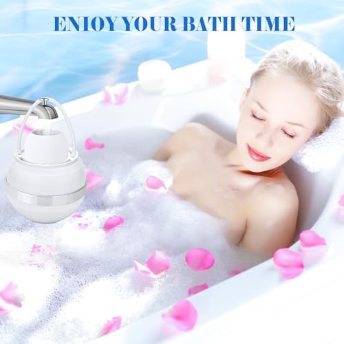 Bath Filter for Tub, Filter for Bathtub Bath Water Filter Removes Hundreds of Contaminants for Softer, Smoother Skin 2500 Gallons of Filtration, BPA Free - Image 7