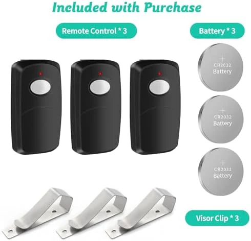 3 Replacement for Multicode Garage Gate Door Opener Remote,3089,308911,MCS308911,10 dip Switch,Black,300mhz - Image 7