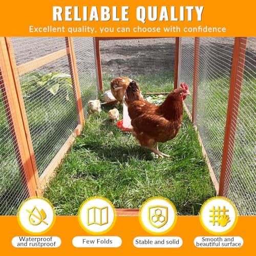 Hardware Cloth 1/4 inch 48 x 100 ft Galvanized Chicken Wire Fencing 23 Gauge Heavy Duty Hot Dip Galvanized Wire Fence Roll for Chicken Poultry Coop, Animal, Fencing,Garden Protection - Image 5