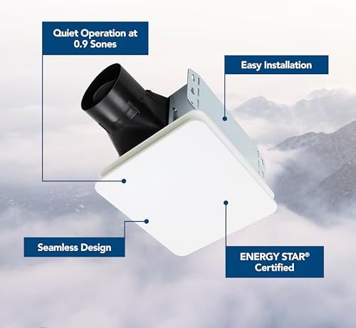Broan-NuTone® BE8 Bathroom Exhaust Fan, 80 CFM, ENERGY STAR® Exhaust Fan, 1.5 Sones - Image 2