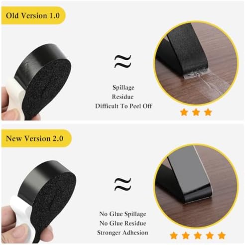 fowong Air Conditioner Window Seal 1 Inch X 1 Inch, Thick AC Weather Stripping High Resilience Foam Sealing Tape Adhesive AC Window Seal Kit 6.5ft Long (6.5ft x 4 Rolls, Black) - Image 5