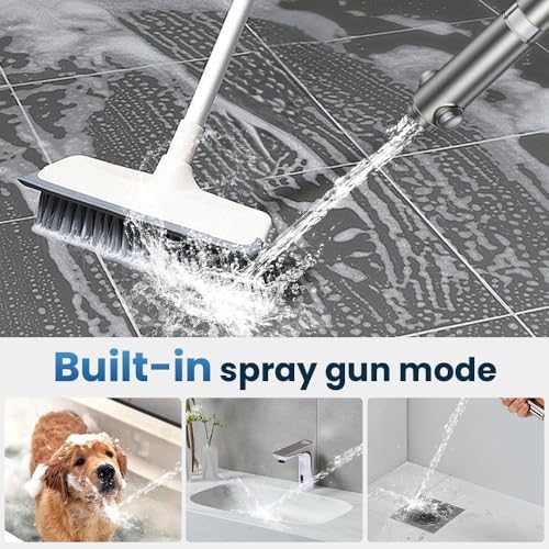 Filtered Shower Head with Handheld,High Pressure Shower Head 4 Spray Modes,ShowerHead with ON/OFF Switch for Pets,Built-in Power Wash to Clean Tub,Shower Heads Combo with Stainless Steel Hose - Image 8