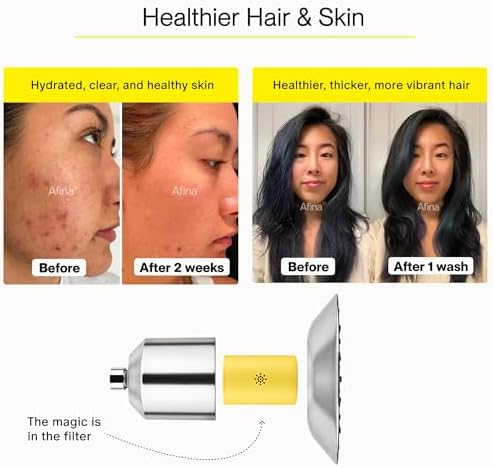 Afina Filtered Shower Head | High Pressure Shower - Reduces Dry Itchy Skin, Dandruff, Eczema, & Dramatically Improves Condition of your Skin, Hair & Nails (Nickel) - Image 9