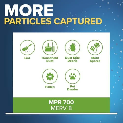 Filtrete 14x18x1 AC Furnace Air Filter, MERV 8, MPR 700, Tough on Pollen, Easy on Airflow, 3-Month Pleated 1-Inch Electrostatic Air Cleaning Filter, 4-Pack (Actual Size 13.81 x 17.81 x 0.81 in) - Image 4