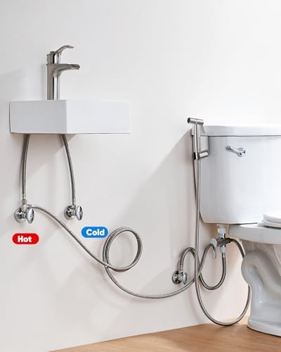 Arofa Hot and Cold Handheld Bidet Sprayer for Toilet, Warm Water Bidet with Adjustable Pressure, Non-Electric Temperature Control for Feminine Wash - Image 5