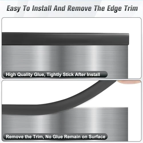 Rubber Edge Protector, Flexible U Channel Edge Trim, Peel & Stick Auto Door Guard, Black, 20Ft - Image 5