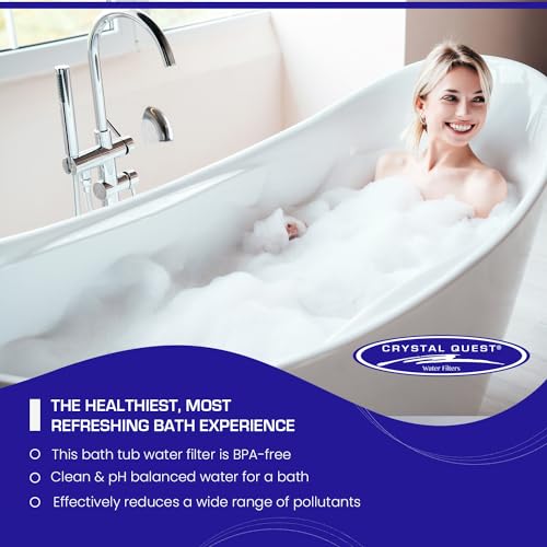 Crystal Quest Bath Ball & Replacement Filter Cartridge Bundle - Water Filter System-Reduce Contaminants for Softer &Smoother Skin-Effortless & Quick Installation| Bundle and Save (White) - Image 3