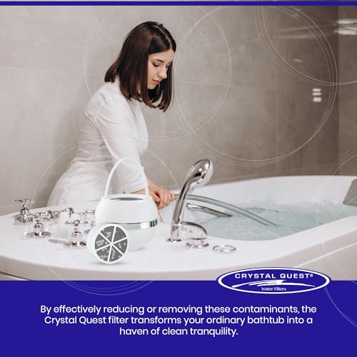 Crystal Quest Bath Ball & Replacement Filter Cartridge Bundle - Water Filter System-Reduce Contaminants for Softer &Smoother Skin-Effortless & Quick Installation| Bundle and Save (White) - Image 5