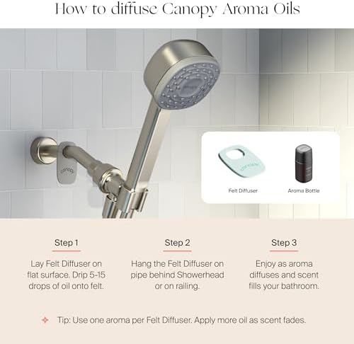 Canopy Handheld Filtered Shower Head & Scalp Massager - High Pressure Shower Head Filter for Hard Water - Shower Filter To Reduce Impurities for Healthier Scalp, Skin & Hair - Hair Growth - Nickel - Image 9