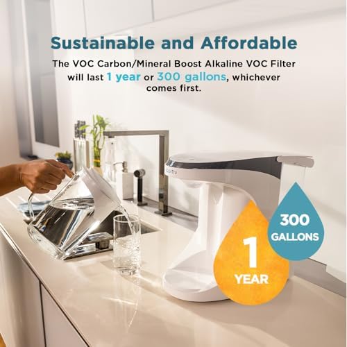 AquaTru Carafe VOC Filter with pH+ Mineral Boost (Stage 4) for AquaTru Carafe Countertop Reverse Osmosis Water Filter Purification System | Certified to Remove PFAS and Other Chemicals (Alkaline) - Image 4