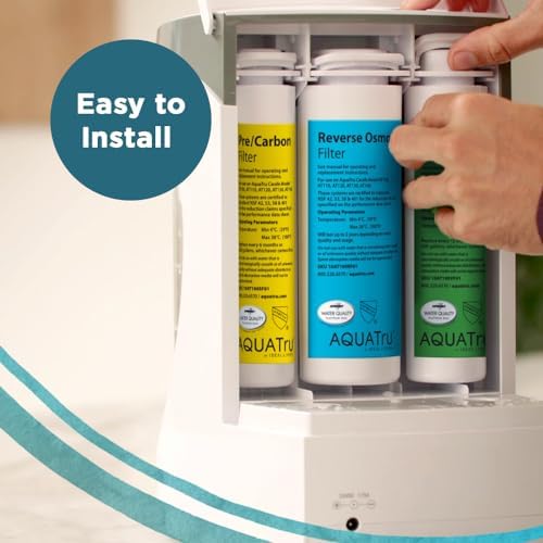 AquaTru Carafe VOC Filter with pH+ Mineral Boost (Stage 4) for AquaTru Carafe Countertop Reverse Osmosis Water Filter Purification System | Certified to Remove PFAS and Other Chemicals (Alkaline) - Image 6