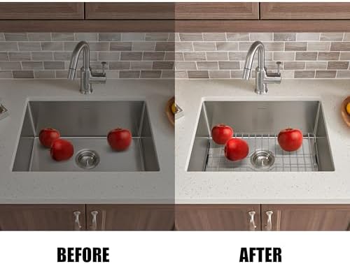 SunnyPoint 304 Stainless Steel Sink Protector Rack – Rust-Resistant Grid for Kitchen Sink Bottom, Scratch Prevention, Drainage Support,(Medium) (16.15"x12.4") - Image 6