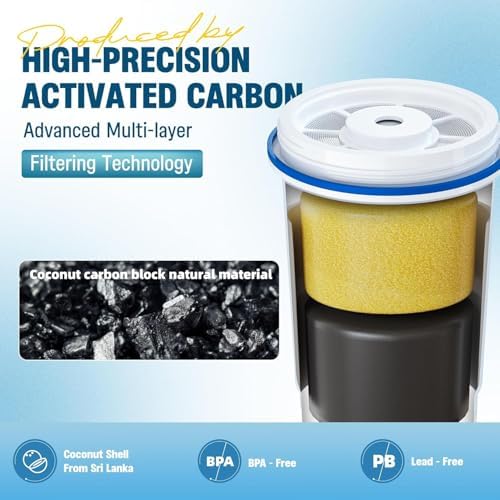 Upgraded Water Filter Replacement for Zero Pitcher and Dispenser ZR-001 ZR-004 ZP-006 ZR-017, Multi-Stage Filter System, Effectively Reducing Lead, Chromium, PFOA, and PFOS, Pack of 6, By DESENRUIS - Image 4