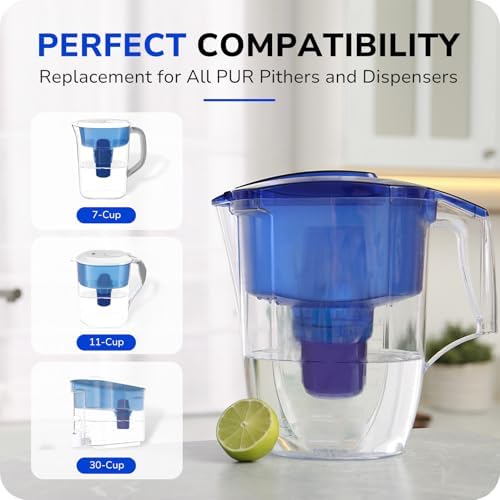 Fil-Fresh 4-Pack Water Filter Replacement for All PUR, PUR Plus Water Pitchers and Dispensers, Replace PPF900Z, NSF Certified, Advanced Version - Image 2