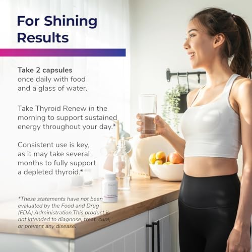 Thyroid Renew Supplement - Women’s Thyroid Support for Focus and Energy with Zinc Selenium Copper and Thyroid Superfoods - Made in The USA, 60 Capsules - Image 7