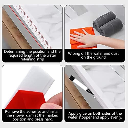 Flexible Quarter Round Molding, Mini Peel and Stick Rubber Trim Molding for Wall Edge Floor Corner,Staircase Cabinet Tub Edge (White, 240Inch) - Image 4