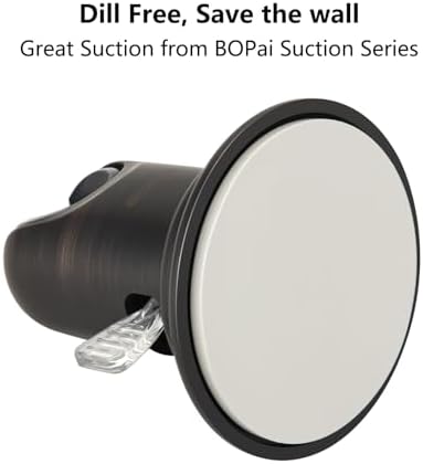 BOPai Vacuum Suction Cup Shower Head Holder, Adjustable 20 Degrees from The Wall - Oil Rubbed Bronze - Image 3