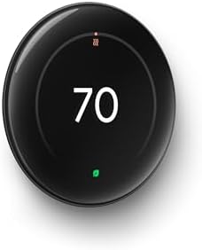 Google Nest Learning Thermostat (4th Gen, 2024) with Nest Temperature Sensor - Energy Saving Smart Thermostat with Adaptive Eco - Works with Alexa and Google Home App - Polished Obsidian - Image 2