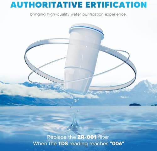 BOGDA 4 Pack Water Filter Replacement Zero, 5-Stage Compatible with Zero Pitcher and Dispenser, Fit for Zero Filter Water Replacement Filters and ZR-001 ZR-017 ZR-004 - Image 3