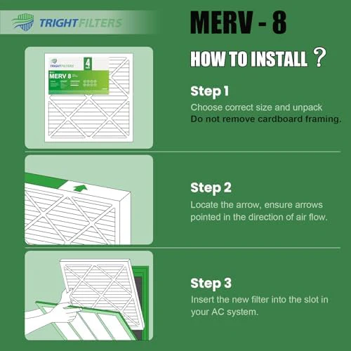 16x20x1 Air Filter 4 Pack, MERV 8 Pleated Dust Defense Air Filters Replacement Air Conditioner HVAC AC Furnace Filter, Durable and Lightweight - Image 7