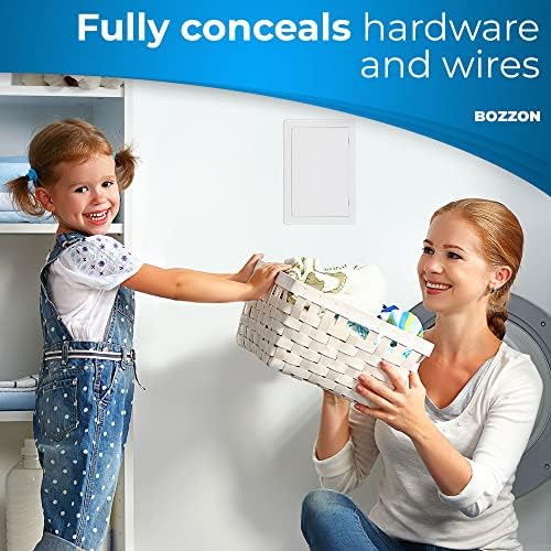 Access Panel for Drywall - 8x16 inch - Wall Hole Cover - Access Door - Plumbing Access Panel for Drywall - Heavy Durable Plastic White - Image 7