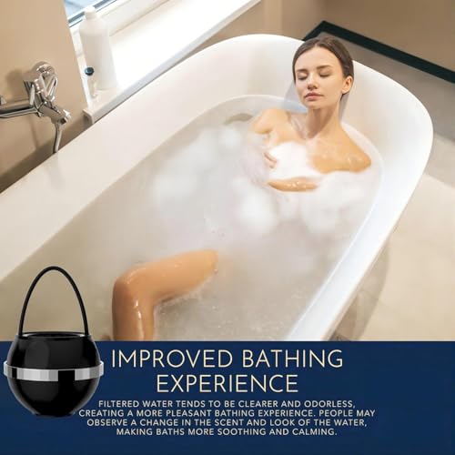 Bath Filter for Tub - Kinder Water Filter for Bathtub, Hard Water Softener to Remove Lead,Chlorine and Fluoride, Improve Skin, Hair and Nails Condition,Matte Black - Image 3