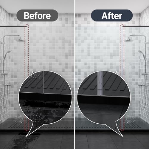 AmazerBath 5 PCS Shower Door Side Seal Strip -15.75 Inches x 5, 5 Sections Segmented Shower Installation Kit, Frameless Glass Door Seal Strip - Suitable for 1/2 Inch Glass - Image 7