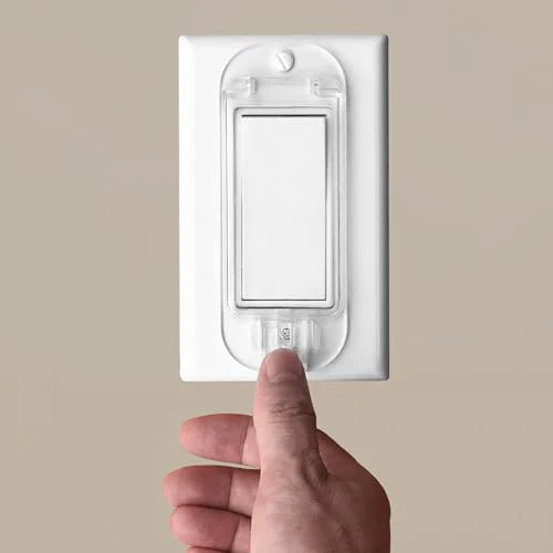 4 Light Switch Guard Cover, Baby Proof Wall Switch Cover Guard for Rocker Light Switch Protects Your Lights or Circuits from Being Accidentally Turned On or Off - Image 3