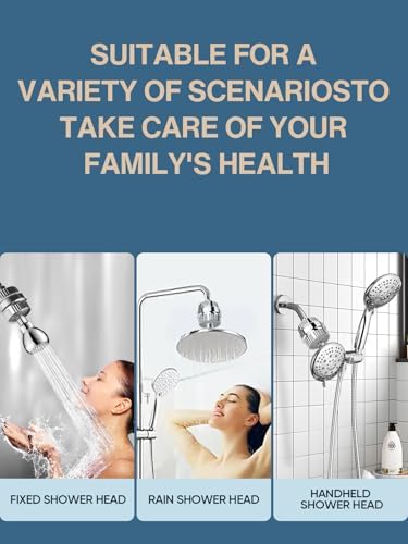 Cobbe Shower Filter for Hard Water Shower Head Filter - with 2 Replaceable Filter Cartridges - High Output Shower Water Filter for Removing Chlorine and Harmful Substance, Brushed Nickel - Image 5