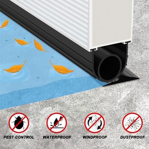 Jin&Bao Garage Door Bottom Weather Stripping Rubber Seal with T-Ends 5/16" - Protect Your Garage from Weather, Insects, and Dust with Premium Garage Door Draft Stopper(16FT, Black) - Image 4