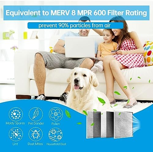 UBeesize 12x20x1 Air Filter HVAC AC Furnace Filter,MERV 8,Reusable Washable, Lasts a Lifetime,Permanent Air Filter,Breathe Fresher,Home And Office(Actual Size:11.69x19.8x0.8Inch) - Image 6