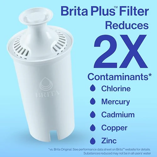 Brita UltraMax Large Water Dispenser with 1 BritaPlus Filter, 27 Cup, Black (Package May Vary) - Image 2