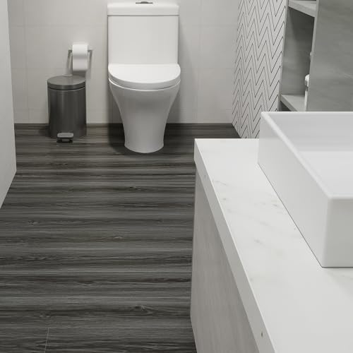 Wood Grain Peel and Stick Floor Tiles – 11.8” Width, Full Roll Length of 590" – Versatile Design for Any Space, Light Color Self Adhesive Vinyl Flooring, Waterproof and Non-Slip Features - Image 5