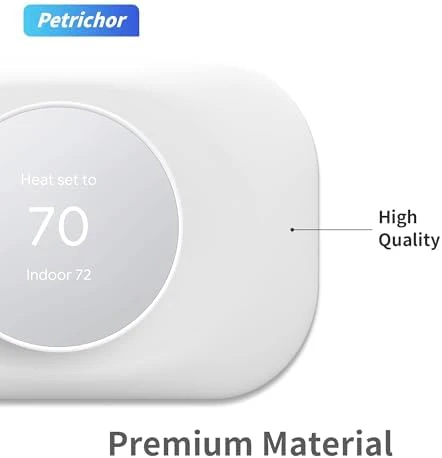 Petrichor Nest Thermostat Wall Plate - Compatible With Google Nest 2020 - Trim Kit, Cover Accessory for Easy Installation (2 Pack White) - Image 5
