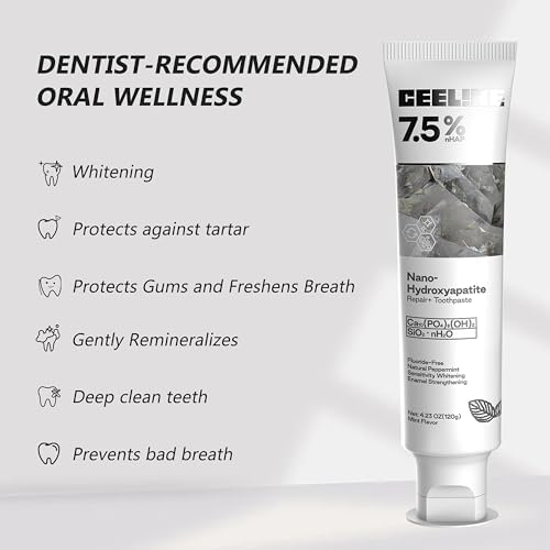 CEELIKE Hydroxyapatite Toothpaste for Advanced Enamel Protection, Gentle and Effective Formula, Fluoride-Free Toothpaste for Sensitive Teeth, 4.23oz (3) - Image 2